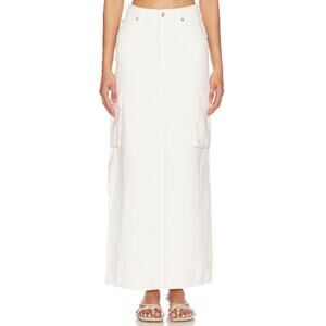 New ~ MOTHER DENIM ~ The Fun Dip Cargo Skirt Size 28